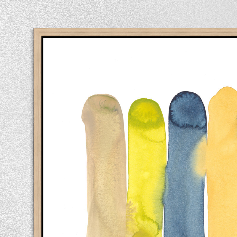 Blue Sticks II Painting by Elena Carlie, 45.75" H x 31.75" W, Image Brush Gel