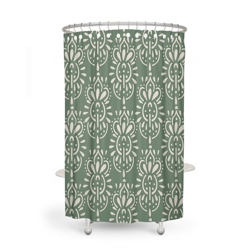 Bledi Floral Shower Curtain, 72" H x 70" W