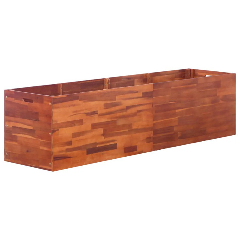 Wesley Wood Planter Box, 50cm H x 200cm W x 50cm D