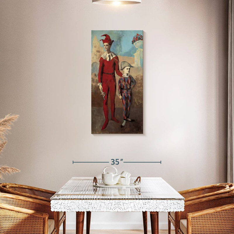 Acrobat And Young Harlequin, 42" H x 21" W
