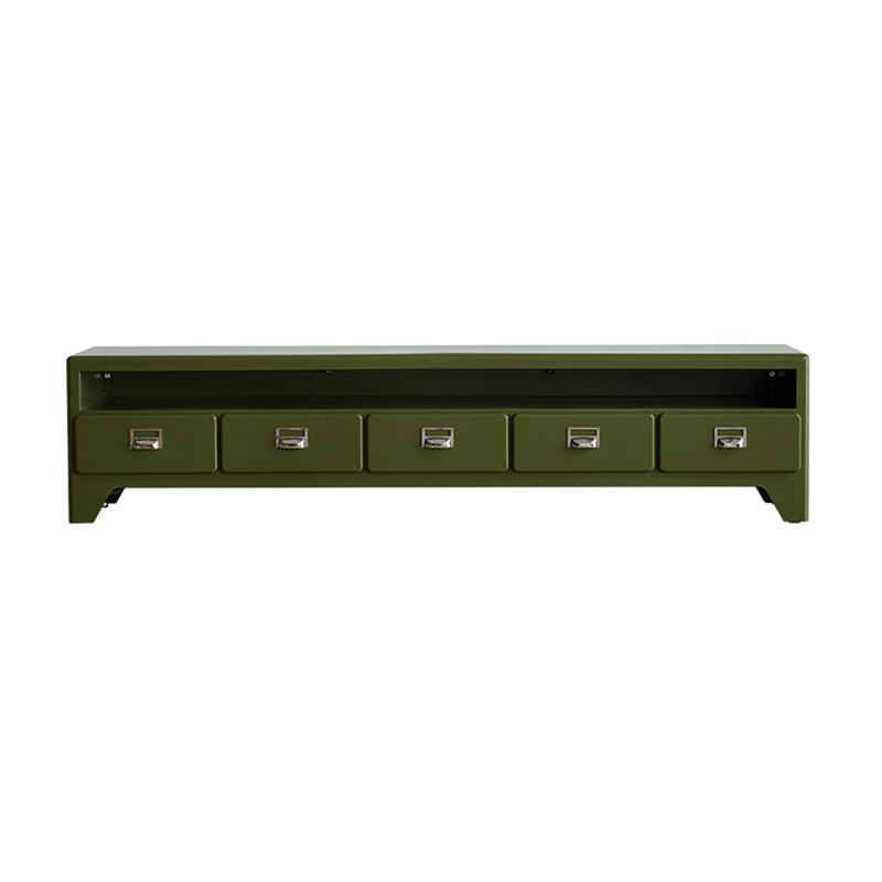 Crédence de rangement l 74,41 po, Vert foncé