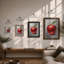 Crimson Apple Study Botanical - Framed Print-1092204188-1092204259