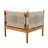 Lolan Outdoor Acacia Wood Lounge Chair With Diamond Rope Weave & Cushions-122624934
