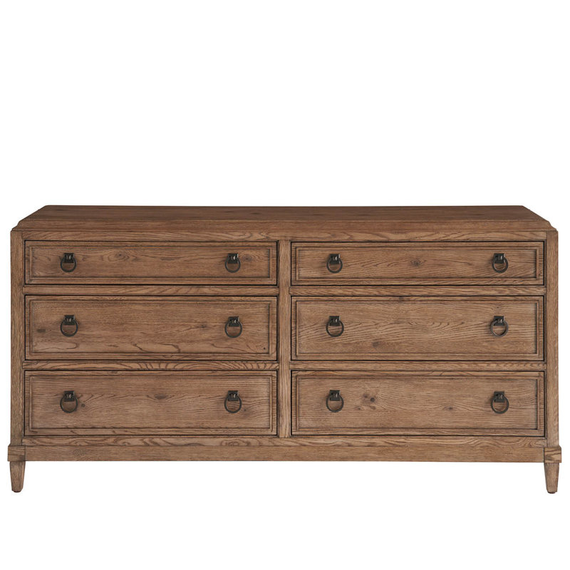 Commode 6 tiroirs Hayes, Brun