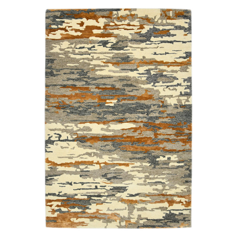 Husman Hand Tufted Abstract Indoor Rug