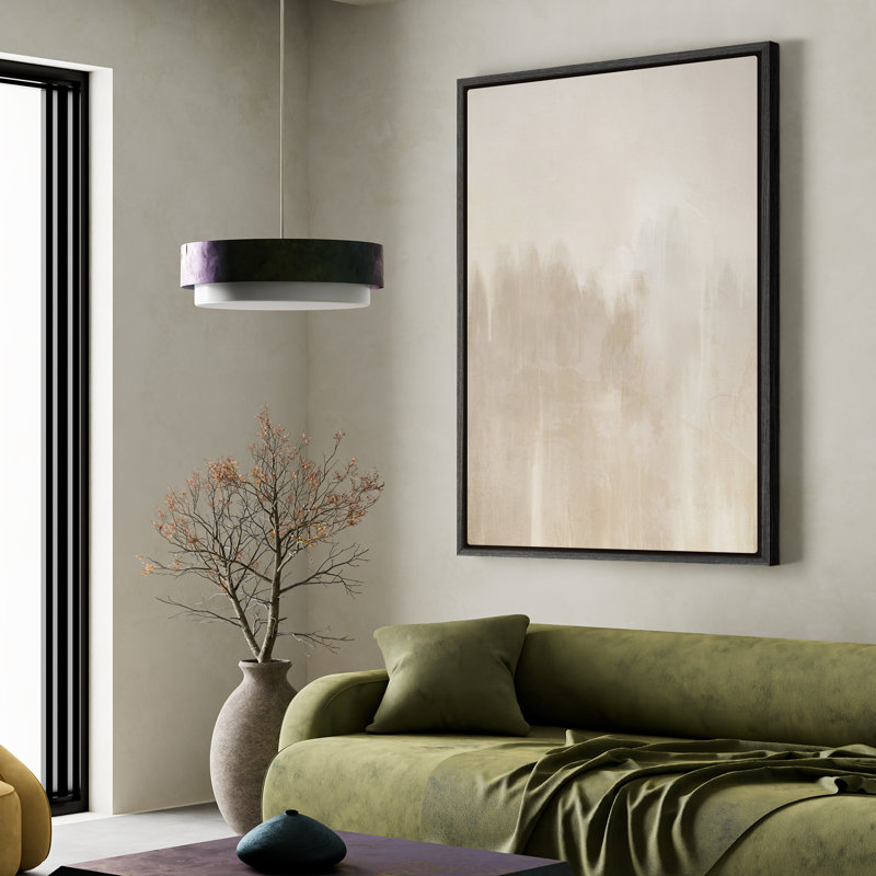 Framed Canvas Wall Art - Abstract Art Wall Prints for Bedroom - 24"x36", 36" H x 24" W, Black