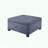 Square Storage Ottoman with Soft-Close Lid