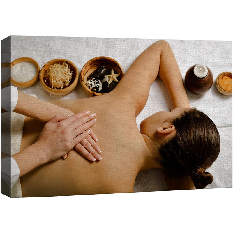 «Yoga Massage Zen Spa Meditation Sea Star Epsom Salt Nature Wilderness», reproduction sur toile tendue