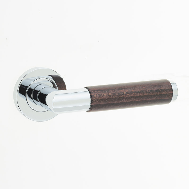 Cuba Passage Door Handle, Polished Chrome
