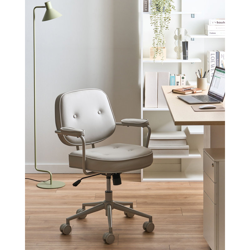 George Oliver Burrowes Office Chair, Grey, Grey