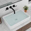 Lavabo de salle de bain vasque rectangulaire en céramique L 24 po x l 16 po-51893837