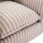 Kandyn 29.7" W Modern Soft Stripe Upholstered Swivel Barrel Chair with Removable Cushion-1337633466