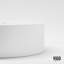 Lavabo de salle de bain vasque rond minimaliste blanc mat Matte Stone ™ de 14 po VIGO UltraThin ™