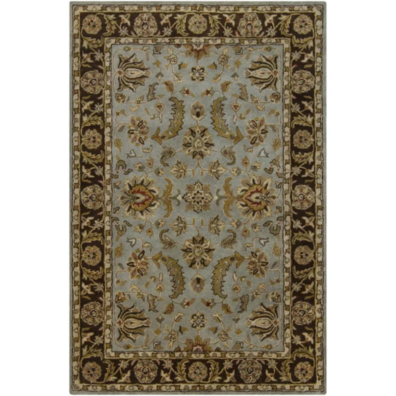 Tapis brun et brun clair en laine touffeté à la main Rodanthe
