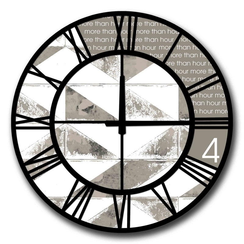 Horloge murale élégante Elegant, 19,7 pouces de diamètre | 100% panneau de fibres à densité moyenne, épaisseur: 0,2 pouce | Design minimaliste élégant pour la décoration de la maison et du bureau | Parfait pour le salon, la chambre à coucher et 