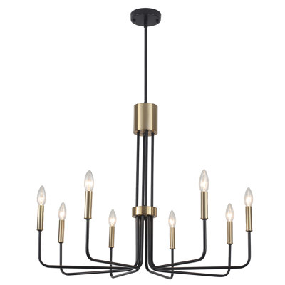 Velleda Modern Minimalist Hanging Candlestick Island Chandelier Transitional Pendant Light for Kitchen Dining Room