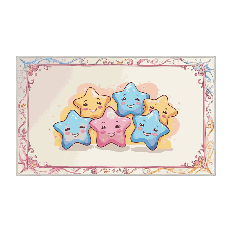 Tapis pour enfants Zoomie, Rectangulaire 7 pi x 10 pi