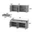 Armoire de cuisine autoportante de 63 po Dorilal avec tablettes réglables, charnières à fermeture douce pour le rangement dans la salle à manger-938989954