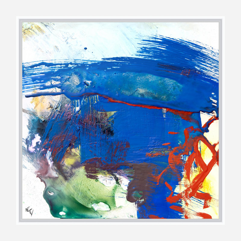 Flourspar - Artist Enhanced Canvas Print, 12" H x 12" W x 1.75" D, White Framed Canvas