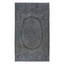 Tapis turc fabriqué à la main de 5,2 x 8,6 pi surteint en gris, tapis moderne en laine et en coton