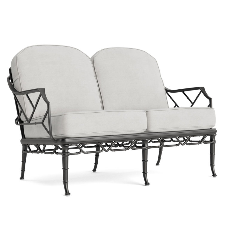 Calcutta Outdoor 2 - Seat Loveseat, Fusion Dove, Textured Pewter
