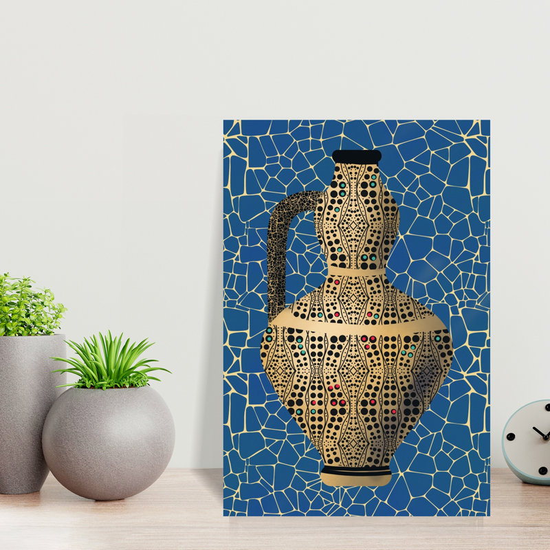 Dashiell Contemporary Art Abstract Geometric Modern Wall Art - Wrapped Canvas Print, 45.72 cm H x 30.48 cm W