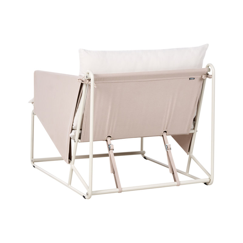Sundos Outdoor Lounge Chair, Beige/Beige