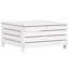 10 Piece Garden Sofa Set White Solid Wood Pine