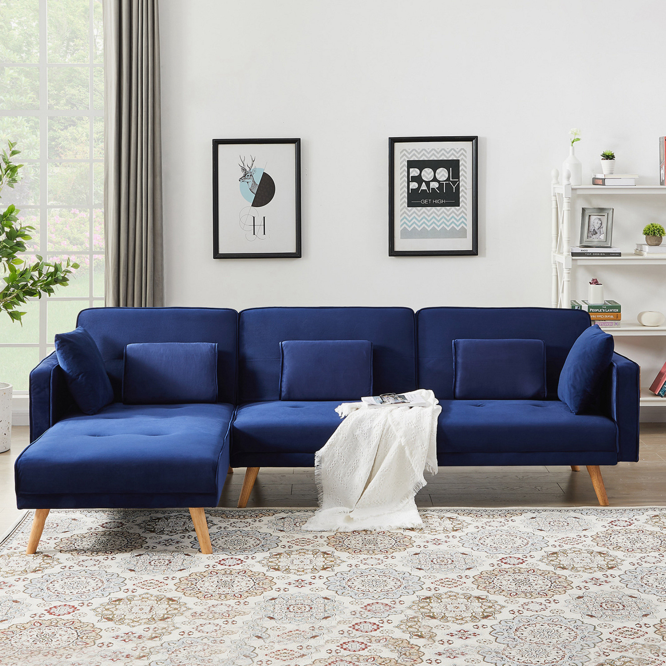 Folding modular sofa deals couch