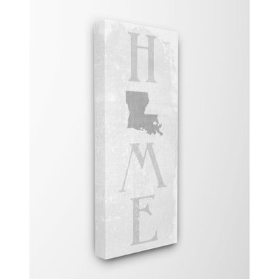 « louisiana home state textureed word design », impression sur toile