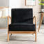 Chaise rembourrée en microfibre de style rétro-2021729986