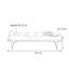 Chaise longue rembourrée Naazir