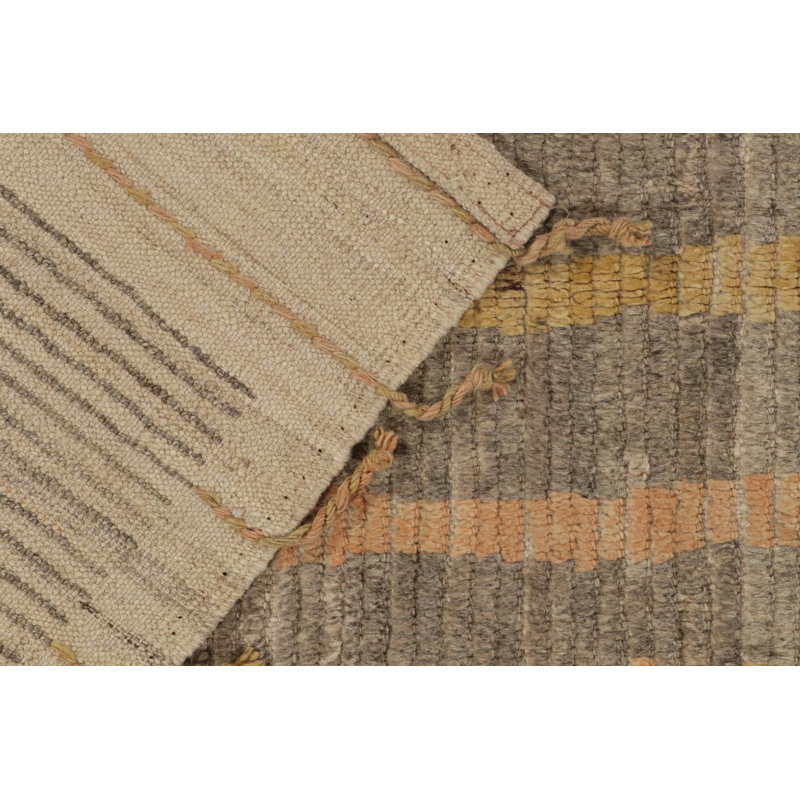Moroccan Hand Knotted Wool Area Rug, Runner 3' x 8'