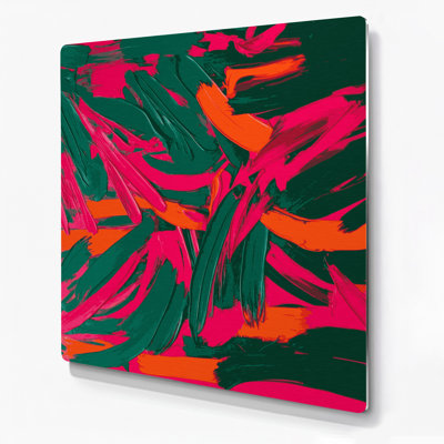 Neo Expressionism 53 Red Metal Wall Art