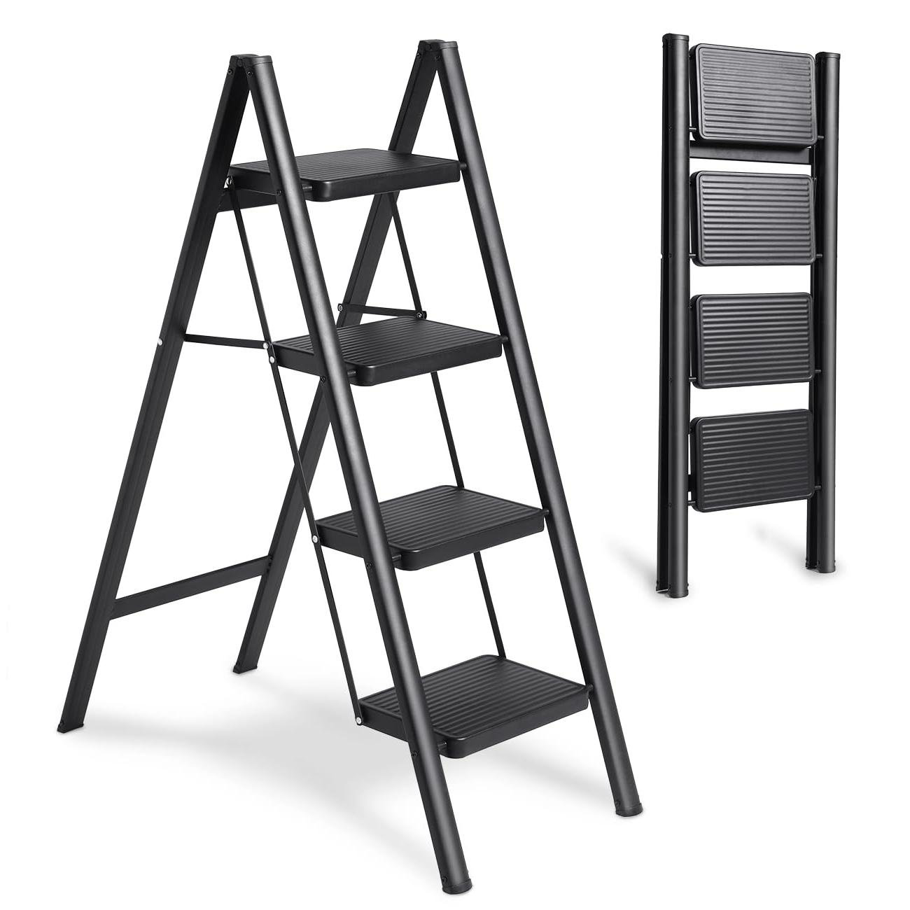 WFX Utility™ 4 - Step Steel Lightweight Folding Step Ladder | Wayfair