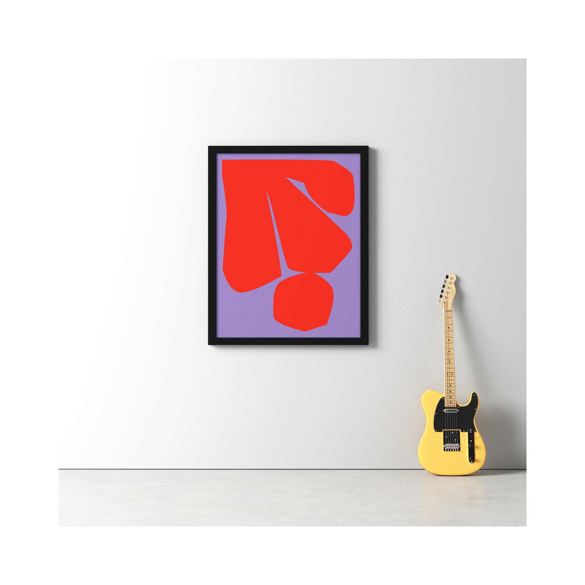 Module Minimalism 2 by Michael Kempen, 38"H x 30"W x 1.25"D, Black Framed