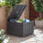 Outdoor Storage Box - Grey With Iron Frame, 32.8 In. Depth X Width 24.72 Height, Extra For Patio Iron, Necessity
