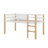 Twin Loft Bed With Guardrails And Ladder-721587282