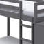 ACME Gaston Bunk Bed (Twin/Twin) w/4 Drawers & 3 Compartments, Grey Finish