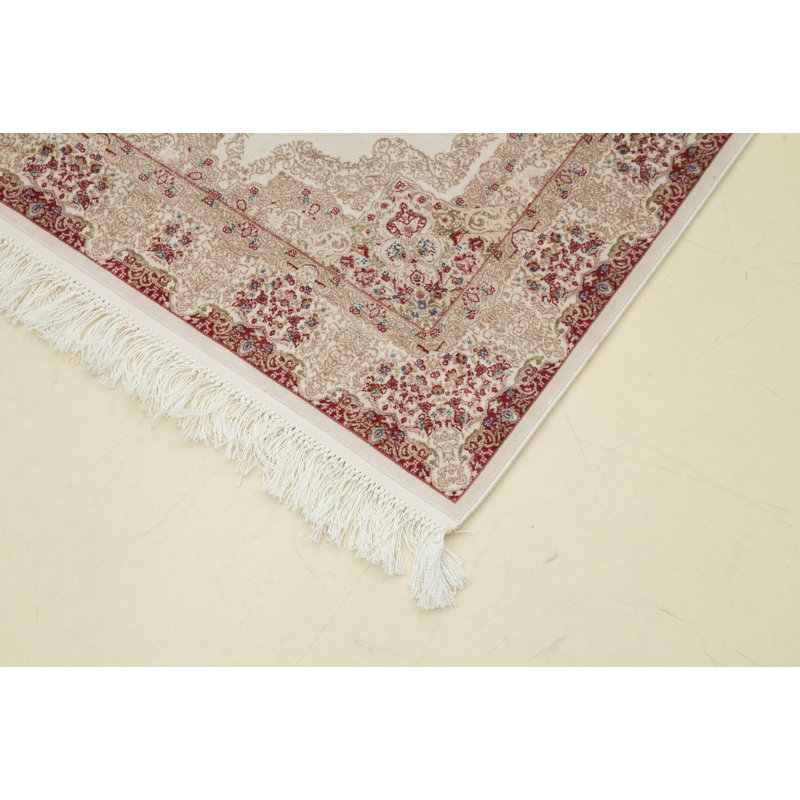 Tapis traditionnel touffeté à la main 2 pi 7 po x 4 pi 11 po