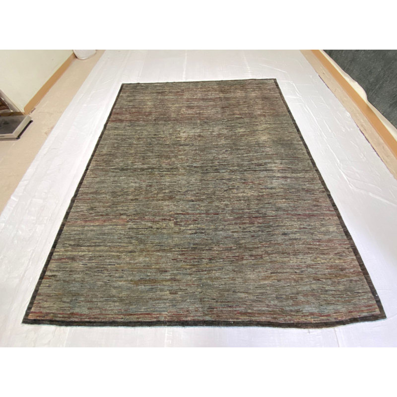 Tapis contemporain délavé 8 pi 10 po x 11 pi 3 po Anatolian