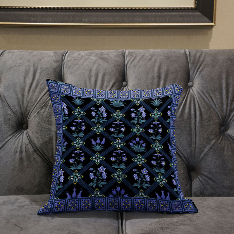 Polyester Throw Square Pillow Cover & Insert, 16" x 16" 