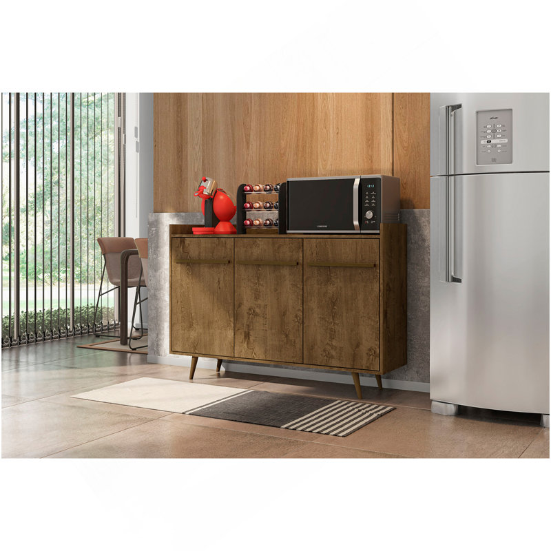 Bradley 54" Sideboard In Rustic Brown, Rustic Brown