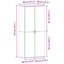 Shoe Cabinet With Door 80 X 39 X 180 Cm Engineered Wood-1658195573