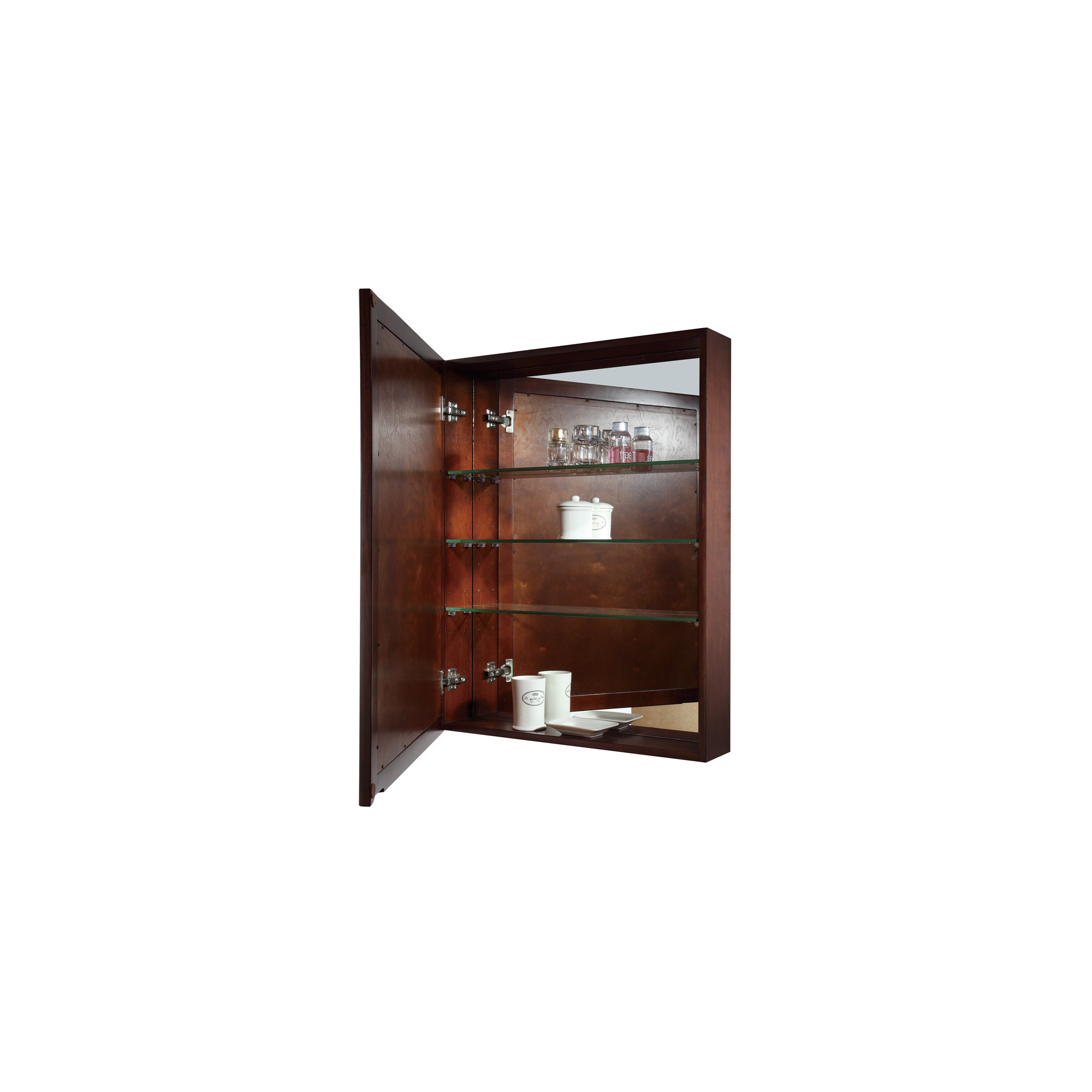 Charley Surface Medicine Cabinet, Tobacco, 36" H x 28" W x 6.25" D