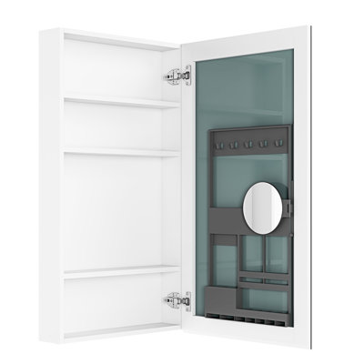 Beveled Edge Bathroom Cabinet - Spacious & Quiet Operation 20" W X 36" H Medicine