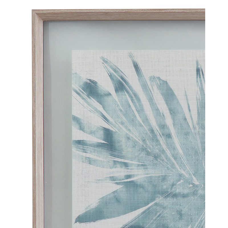 Impression sur toile Burlap Ocean Palm II