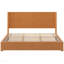 Structure de lit plateforme en bois massif avec tête de lit, aucun sommier nécessaire, lit sur pied, assemblage facile, très grand lit, naturel-1552302146-1559652632