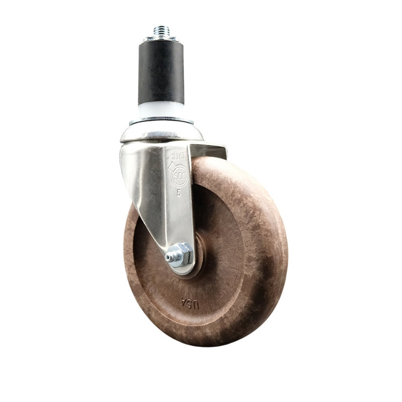 316SS High Temp Glass Filled Nylon Expanding Stem Caster SCC