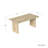 Solid Wood Modern Rectangular Coffee Table - Natural or Walnut Finish, Wood Coffee Table for Living Room-1110330574